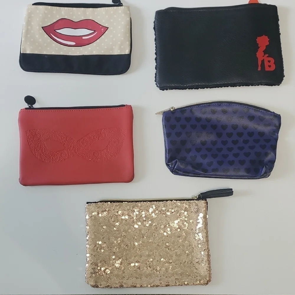 Black and Red Makeup Bags